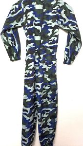 Kids Costumes to Hire - Camo Boilersuit  ( Blue Green ) 5 - 6 years